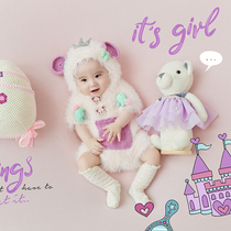 Love Fold Children Photography Clothing 100 Days Knit Themed Ocean Doll Half Year Theme Movies Birthday Costume