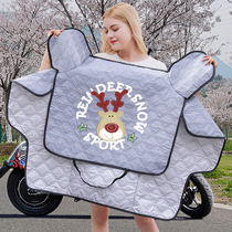 Small electric car sunscreen cover Battery motorcycle windshield Summer tram shading waterproof spring and autumn summer windproof thin model