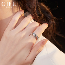 GIFU Net red sterling silver index finger ring female fashion personality light luxury niche simple cold wind senior sense of the ring