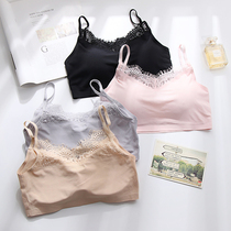 Ice wire beauty backproof walking underwear woman with small vest wrapped with a pupil suspended with a steel-free ring to gather the bra