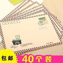 Nostalgic Envelope Stamps Classical mailable Letter pieces Envelope Bags Cardboard Letter Paper Sealing Stickers Student letter sticky notes