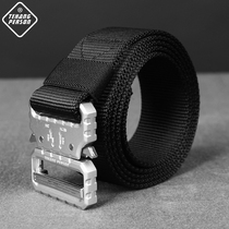 Outdoor Cobra Zinc Alloy Quick Open Belt Male Function Waist Weaving Multifunctional Tactical Belt Male Special Forces