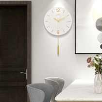 Marble Watch Living Room Simply Modern Wall Household Background Wall Fashion Wall Clock 2021