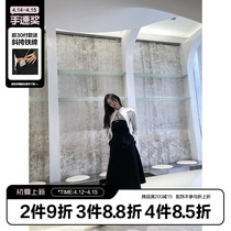 (La lune Du Ciel) LLDC design sense white long sleeve shirt Breasted Skirt two sets of women