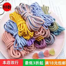 South Korea High Elastic Leather Fascia Mati Diy Homemade Head Rope Large Intestine Hair Ring East Gate Hand UNIDO Ornament Accessories
