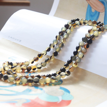 Natural ink and wash horns bracelet Buddha beads 108 liver and eye national style