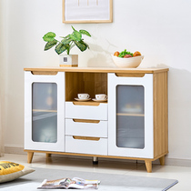 Nordic sideboard kitchen cupboard modern simple tea cabinet side cabinet side cabinet storage cabinet restaurant cabinet solid wood cupboard