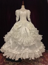 Wedding dress custom vintage wedding dress bride female retro wedding dress luxury winter main private luxury
