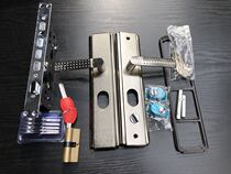 Security door handle Platinum Color Handle Multifunction Universal Punch into the door Door Stainless Steel Door Lock Handle