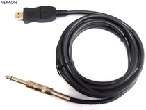 Usb guitar cable usb3 meter guitar cable direct recording computer comes with its own driver plug and play