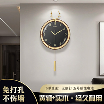 Personality Wall Clock 2022 New Home Living Room Decorated Background Fashion Watch Creative Mute Clock Net Red Wall