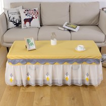 All-inclusive tea table tablecloth lace rectangular living room home TV cabinet cover cloth art Nordic simple coffee table cover