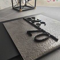 Vertical version Number door Number Doorplate Customised Home Villa Address Card Residential Door Deck High-end Online Red Creative Door Card