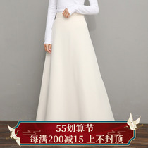 Read the line-Chinese retro art 100 hitch a fairy qi autumn and winter new tea suit manmade wool with a double and a half body dress