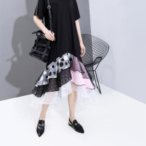 2020 Korean fashion mesh chiffon skirt