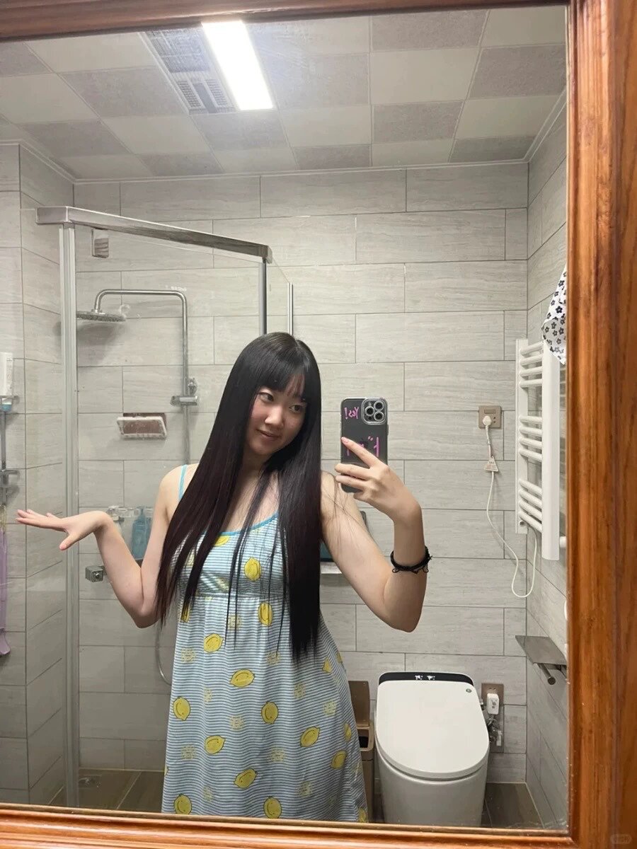 真我黑长直漫画齐刘海假发套 全真发整顶设计 自然隐形无痕贴合 长发飘逸顺滑