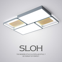 Living room lights Nordic simple modern 2021 New rectangular creative warm apartment loft ceiling lamps