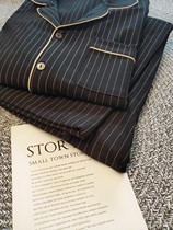 Word of mouth Recommended ~ mandatory entry (VC) SHUI Mens suit Roman striped Spring high-end couples home conserved woman