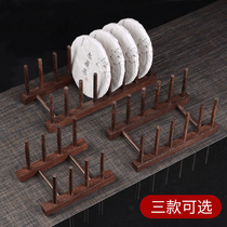 Chicken wings solid wooden Puer tea cake tea shop display storage rack for storing white tea Kung Fu tea holder
