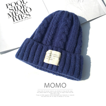 Hair Line Hat Child Winter Korea College Wind Thickened Guard Boy Wave Casual Patch Cloth Warm Knit Hat Spring Autumn