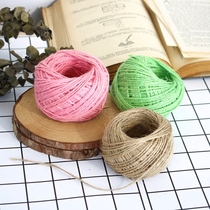 zakka grocery selection Vintage old English newspaper Practical hemp rope clip DIY home decoration decoration props