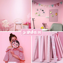 Wallpaper self-adhesive bedroom girl girl heart room layout wall stickers dormitory bedroom decoration book desktop renovation sticker