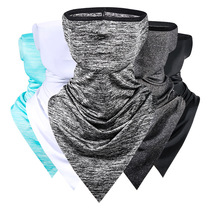 Set Summer Ice Silk Sunscreen TRIANGULAR TOWEL RIDING MASK BIKE MAGIC HEADSCARF ANTI-ULTRAVIOLET THIN