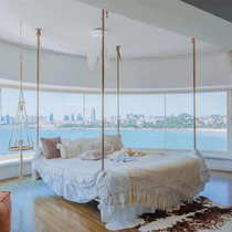 Homestay hammock trembles with indoor bedroom Net red hammock Hotel Villa creative Shaker adult home bed