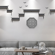 Chinese porch wall decoration eaves pendant living room wall decoration restaurant Wall creative soft decoration retro wall decoration