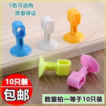 Silicone door suction hole-free installation-free toilet door Anti-collision suction wall Indoor aluminum alloy door door suction door bumper bathroom