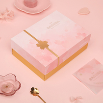 ZAA Miscellaneous dance Cherry Blossom gift box gift bag Japanese bronzing romantic beautiful generous packaging bag packaging box