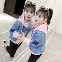 Girls denim coat 2021 Spring and Autumn new children Korean short jacket windbreaker windbreaker