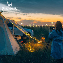 Black deer outdoor camping LED lighting tent atmosphere battery light birthday party decoration USB charging small string light