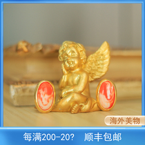 Lombardy vintage French 80s sweet orange toffee cloud pattern jelly small and exquisite model climbing ear clip