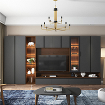Nordic Light Lavish Wins Wind Room Large Combo TV Cabinet Modern Minimalist Background Wall Cabinet Storage Eurostyle TV Cabinet