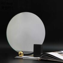  Nordic light luxury Marble makeup mirror Desktop desktop round Princess mirror Double-sided mirror dressing mirror
