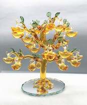 Crystal Merchants Botanical Modern Chinese Desktop Apple Tree Handicraft Yuan Baoshu Jiu Home Decorative Living Room