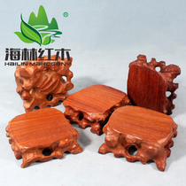 Hailin mahogany handicraft stone root carving with shape solid wood base ornaments Jade Jade teapot vase wooden tray