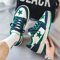 Board Shoes Mens 2022 New Summer Breathable Sports Casual 100 Hitch-Port Wind Shoes Students Flat-Tide Shoes