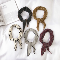 (Clearance) 5 9 yuan export small scarf soft sister hundred small silk scarf triangle Korean decorative headscarf