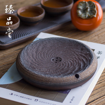 Coarse Pottery Storage Kettle Bearing Tea Bearing Tea Table Imitation Ancient Water Storage Ceramic Power Tea Furniture Accessories Purple Sand Pot Dry Foam Pan