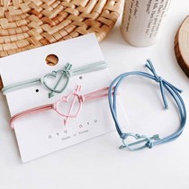 Cupids arrow rubber band Hairband Net red with a small leather case can be used as the head rope of the bracelet