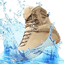 Mountaineering shoes mens climbing shoes womens outdoor professional high-top waterproof non-slip wear-resistant lightweight hiking shoes light off-road shoes