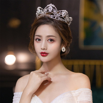 Bride headdress Crown luxury female wedding high-end atmosphere new birthday wedding wedding crown Super fairy temperament hair jewelry