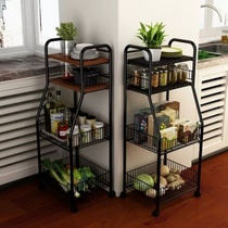 Kitchen shelf floor-to-ceiling vegetable rack storage rack living room supplies multi-storey storage rack sub-bathroom vegetable rack storage basket