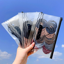 Korean Hairband hair rope headwear head rope rubber band female simple high stretch Net red ins hair accessories leather band