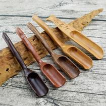 Teaspoon Measuring spoon Measuring spoon Tea clip Tea spoon Dredge tea mouth Teaspoon tool Mini teaspoon clip Small gift wooden