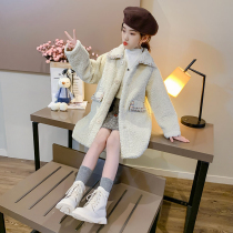 Korean girls autumn winter coat Korean version of foreign style 2021 new fashionable Net Red Girl long sweater tide