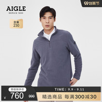 AIGLE AIGLE 2021 autumn and winter GARD F21 men warm and comfortable steam semi-pull fleece