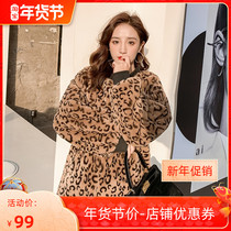 European station Foreign trade fashion women 2021 New BAO WEN fur coat Autumn Winter Rabbit plush loose wool coat